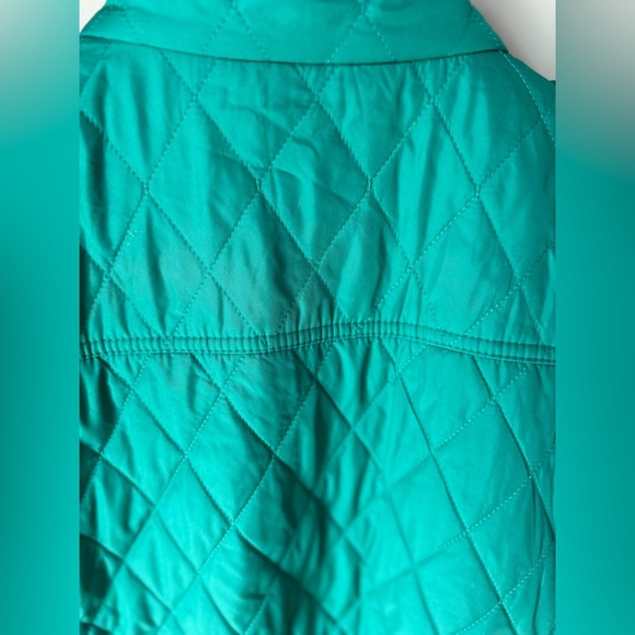 NWT Talbots Turquoise Quilted Puffer Fleece Lined Vest SZ XL - Picture 13 of 16